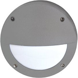 Ecola GX53 LED B4140S светильник накладной IP65 матовый Круг с ресничкой  алюмин. 1*GX53 Серый 145x145x65