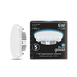 Лампа светодиодная Лампа Gauss LED GX53 6W 4100K 1/10/50