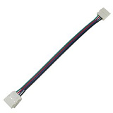 Ecola LED strip connector соед. кабель с двумя 4-х конт. зажимными разъемами 10mm 15 см. уп. 3 шт.