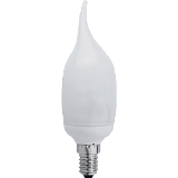 Энергосберегающая лампа  Ecola candle 11W EIC/D 220V E14 4100K свеча на ветру 127x38 УВВ