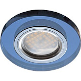  Ecola MR16 DL1650 GU5.3 Glass Стекло Круг Голубой / Хром 25x95