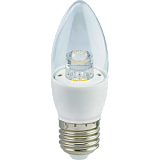 Лампа светодиодная Ecola candle   LED Premium  7,0W 220V  E27 2700K прозрачная свеча с линзой (композит) 103x37