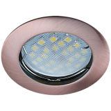  Ecola MR16 DL100 GU5.3 Светильник встр. литой Черненая Медь 24x75