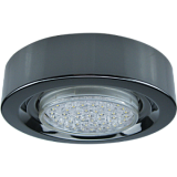 Ecola GX53 FT3073 Светильник Накладной Широкий Черный хром 32x130