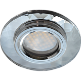  Ecola MR16 DL1654 GU5.3 Glass Стекло Круг граненый Хром / Хром 25x90