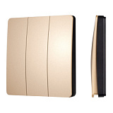 INTELLIGENT ARLIGHT Кнопочная панель KINETIC-801-22-3G-WP-SUF Gold (No battery, IP67, 433Mhz) (IARL, IP67 Пластик, 3 год