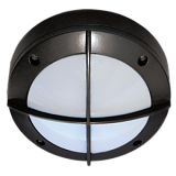 Ecola GX53 LED B4143S светильник накладной IP65 матовый Круг с решеткой алюмин. 1*GX53 Черный 145x145x65
