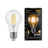 Лампа светодиодная филаментная Black Filament 10Вт A60 2700К E27 Gauss 102802110