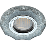  Ecola MR16 DL1653 GU5.3 Glass Стекло Круг с вогнутыми гранями Серебряный блеск / Хром 25x90