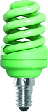 Энергосберегающая лампа  Ecola Spiral Color 12W 220V E14 Green Зеленый 95x43