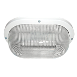 Ecola Light GX53 LED ДПП 03-9-002 светильник Овал накладной 2*GX53 прозр стекло IP65 белый 280х175х105