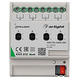 INTELLIGENT ARLIGHT Релейный модуль KNX-704-SW20-DIN (BUS, 4x20A) (Arlight, -)