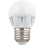 Лампа светодиодная Ecola Light Globe  LED  5,0W G45  220V E27 2700K шар 75x45