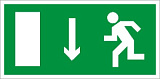 Пиктограмма ПЭУ 009 "" Выход прямо вниз"" (242х50) PC-M (компл.2шт) 2502000780
