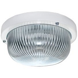 Ecola Light GX53 LED ДПП 03-7-001 светильник Круг накладной 1*GX53 прозр. стекло IP65 белый 185х185х85