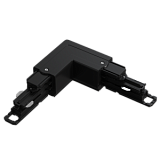 Соединитель угловой 90° левый, черный управляемый, Master Track