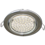  Ecola GX53 H4 Downlight without reflector_chrome (светильник) 38x106 - 10 pack
