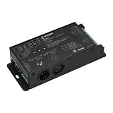 INTELLIGENT ARLIGHT Декодер SMART-DMX512-104-83-RDM-SUF (12-48V, 4x8A, XLR3/RJ45) (IARL, IP20 Металл, 5 лет)