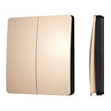 INTELLIGENT ARLIGHT Кнопочная панель KINETIC-801-22-2G-WP-SUF Gold (No battery, IP67, 433Mhz) (IARL,