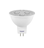Лампа светодиодная LED GENERAL GLDEN-MR16-4-12-GU5.3-6500 50x45 622600