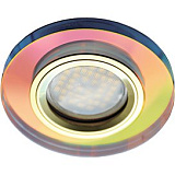  Ecola MR16 DL1650 GU5.3 Glass Стекло Круг Мультиколор / Золото 25x95
