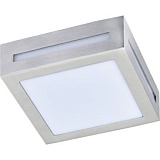Ecola GX53 LED 3082W светильник накладной IP65 матовый Квадрат металл. 1*GX53 Cатин-хром 136x136x55