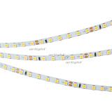 Светодиодная лента RT-A120-5mm 24V Warm2400 (9.6 W/m, IP20, 2835, 5m) (Arlight, узкая)