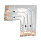 Ecola LED strip connector гибкая соед. плата L для зажимного разъема 4-х конт. 10 mm уп. 5 шт.