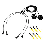 Подвес LINE-6070 2x2m Set BLACK (Pad 9x2mm) (Arlight, Металл)