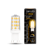 Лампа светодиодная Gauss LED G9 AC185-265V 3W 2700K 1/20/200 диммируемая
