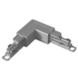 Соединитель угловой 90° левый управляемый, серый, Master Track