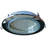 Ecola GX70-H5 светильник хром встр. без рефл. 53x151