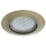  Ecola Light MR16 DL92 GU5.3 Светильник встр. выпуклый Черненая Бронза 30x80