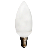 Энергосберегающая лампа  Ecola candle  9W EIC/M 220V E14 6400K свеча 108x38 УВВ