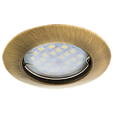  Ecola Light MR16 DL92 GU5.3 Светильник встр. выпуклый Черненая Бронза 30x80 - 2pack