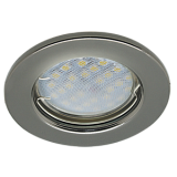  Ecola Light MR16 DL90 GU5.3 Светильник встр. плоский Черный Хром 30x80