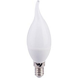 Лампа светодиодная Ecola candle   LED 6,0W 220V E14 4000K свеча на ветру (композит) 118x37