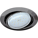Ecola GX53 FT9073 светильник встраиваемый поворотный черный хром 40x120