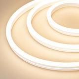 Светодиодная лента герметичная MOONLIGHT-SIDE-A140-12x24mm 24V Warm2200 (9.6 W/m, IP68, 5m, wire x2) (Arlight, Прямой вывод кабеля)